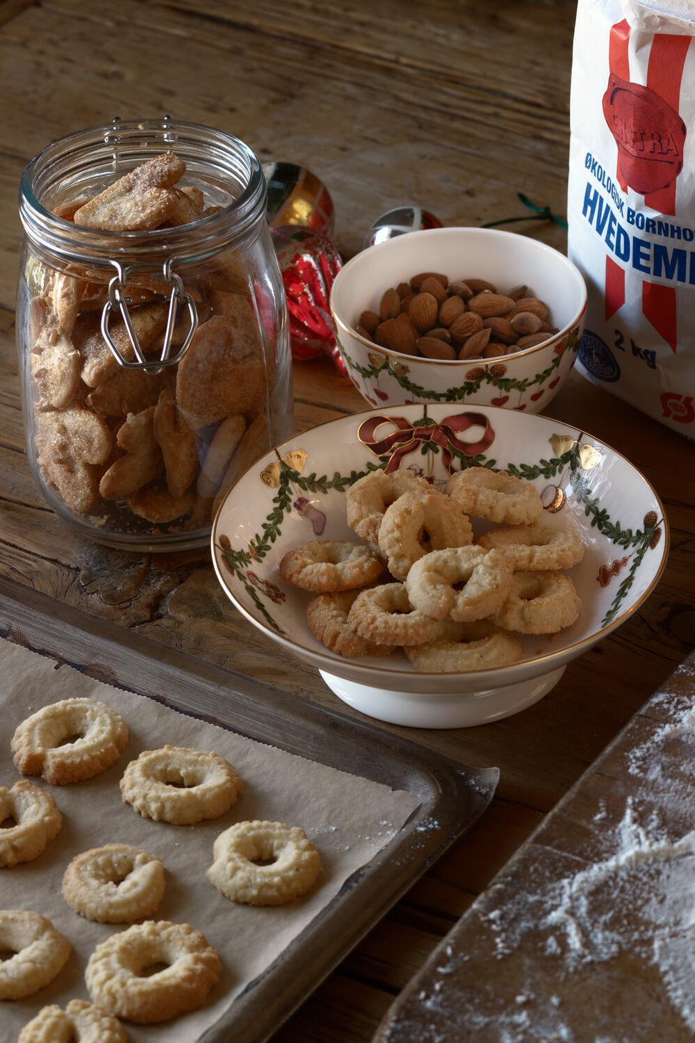 Stjerne Riflet Jul konfekt skål - 30 cl.